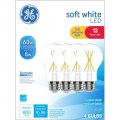 Ge A19 Clear Dimmable General Purpose Led Light Bulb 60w Replacement Soft White 4-pack