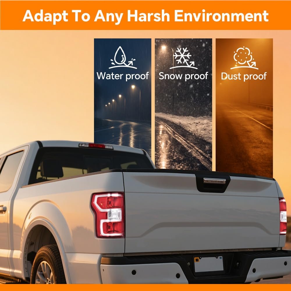 G-plus Tail Light Compatible With Ford F150 2018 2019 2020 Rear Lamps W Bulbs Wiring Harness Red Left Driver Luces Traseras
