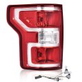 G-plus Tail Light Compatible With Ford F150 2018 2019 2020 Rear Lamps W Bulbs Wiring Harness Red Left Driver Luces Traseras 