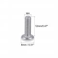 Uxcell M4x12mm Machine Screws Pan Phillips Cross Head Screw 304 Stainless Steel Fasteners Bolts 20pcs