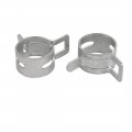 Uxcell 20pcs 12mm Spring Band Type Action Fuel Hose Pipe Low Pressure Air Clip Clamp