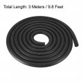 Uxcell Foam Rubber Seal Weather Strip 14mm Diameter 3 Meters Long Black
