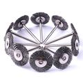 Atoplee 20pcs 1 Inch 25mm Cup Wheel Brush Mini Wire For Die Grinder Rotary Tools