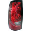 Chevy Silverado 1500 Hd Tail Light Assembly 2005 2006 Driver Side Black Trim Fleetside All Cab Types 19169004 Halogen 