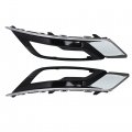 Wflnhb Lh And Rh Chrome Front Fog Light Lamp Grille Cover Bezel Replacement For 2017 2018 Ford Fusion
