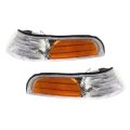 Side Marker Light Pair For Ford Crown Victoria 1992 1993 1994 1995 1996 1997 Driver And Passenger Plastic Halogen F2az13201a 