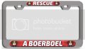 Rescue A Boerboel Dogs Pets Ch 3d Metal License Plate Frame Auto Suv Truck Tag Holder H69 