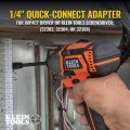 Klein Tools 32767 Impact Driver 3-in-1 Flip Socket And Bit Holder 1 4-inch 5 16-inch Hex Drivers 5-inch Length