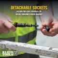 Klein Tools 32767 Impact Driver 3-in-1 Flip Socket And Bit Holder 1 4-inch 5 16-inch Hex Drivers 5-inch Length