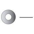 Seachoice Mp1401sc 3 8 Stainless Steel Flat Washers 4 Pieces 