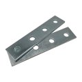 4 Pack Hole Flat Plate Connector Bracket For 1 2 Bolt In 1-5 8 Strut Channel Heavy Duty Electro-galvanized