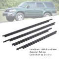 4pcs Door Glass Belt Outer Molding Weatherstrip For Toyota 4runner 1996-2001 68161-35010 68162-35010 68163-35010 68164-35010