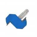 1 4 Shank T Slot Router Bit 2 4mm Cutting Depth Flutes Track Cutter Blue Silver 