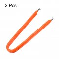 Uxcell Ic Puller Chip Extractor Stainless Steel With Insulated Vinyl Grip Orange 2 Pack