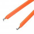 Uxcell Ic Puller Chip Extractor Stainless Steel With Insulated Vinyl Grip Orange 2 Pack