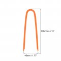 Uxcell Ic Puller Chip Extractor Stainless Steel With Insulated Vinyl Grip Orange 2 Pack