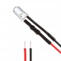 Uxcell 4pcs 5mm Pre Wired Led Blue Dc9-12v Clear Lens Light Emitting Diodes