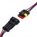 Hifrom Replace 3 Pin Car Male Female Electrical Waterproof Connectors Plug Socket Kit With 10cm Wire Awg Gauge Marine 5 Set