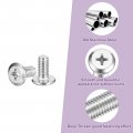 Uxcell M6x12mm Flat Round Head Phillips Screws 15pcs 304 Stainless Steel Drive Machine Full Thread Bright Finish Furniture