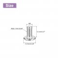 Uxcell M6x12mm Flat Round Head Phillips Screws 15pcs 304 Stainless Steel Drive Machine Full Thread Bright Finish Furniture