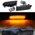 Nslumo Led Side Marker Lights Replacement For Hyundai Sonata Dn8 2020 2021 2022 2023 Amber Front Bumper Reflector Signal Light