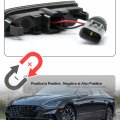 Nslumo Led Side Marker Lights Replacement For Hyundai Sonata Dn8 2020 2021 2022 2023 Amber Front Bumper Reflector Signal Light
