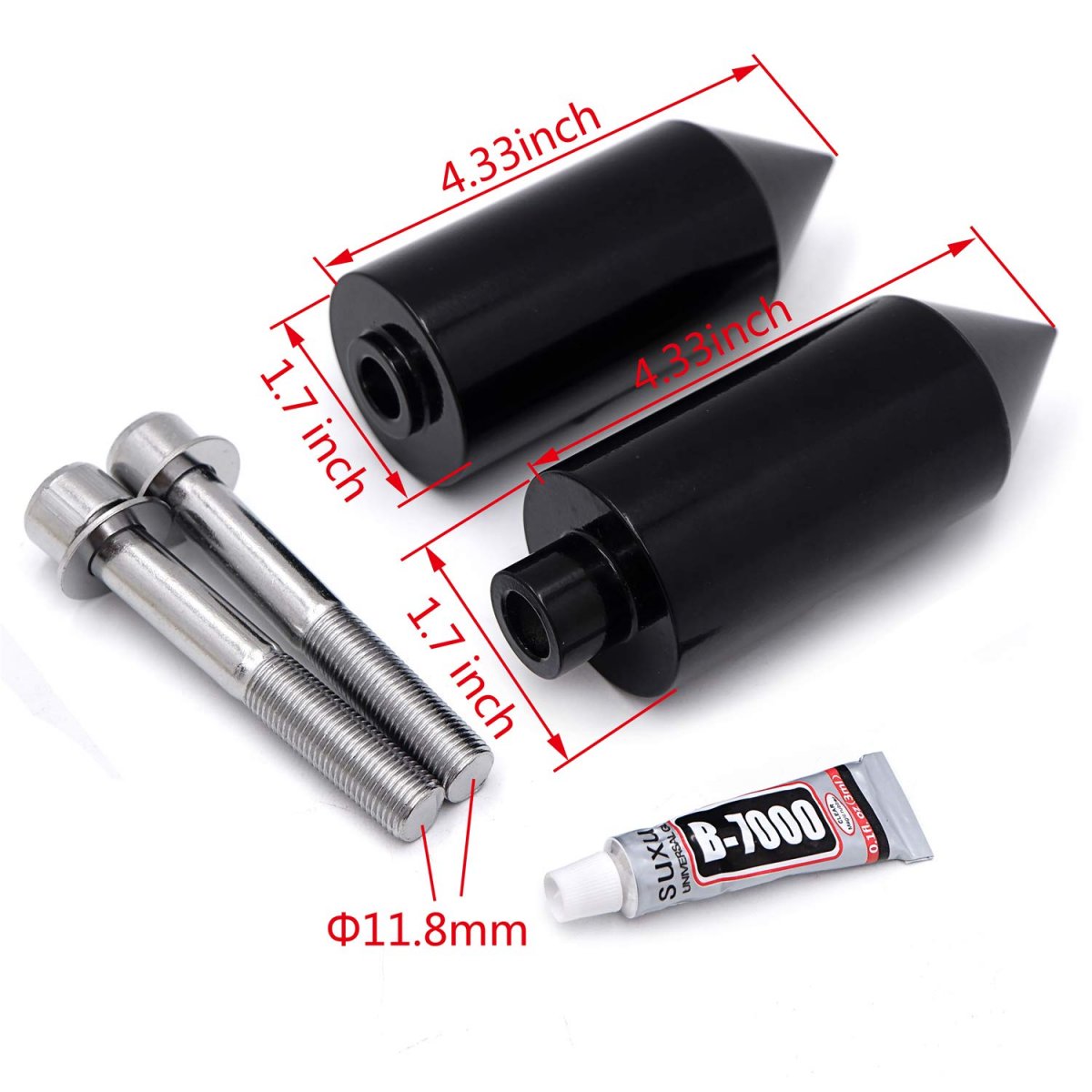 Spike Frame Slider Crash Protector Billet Aluminum For 1999-2002 Yzf R6 Yzfr6 Black Mt290-009
