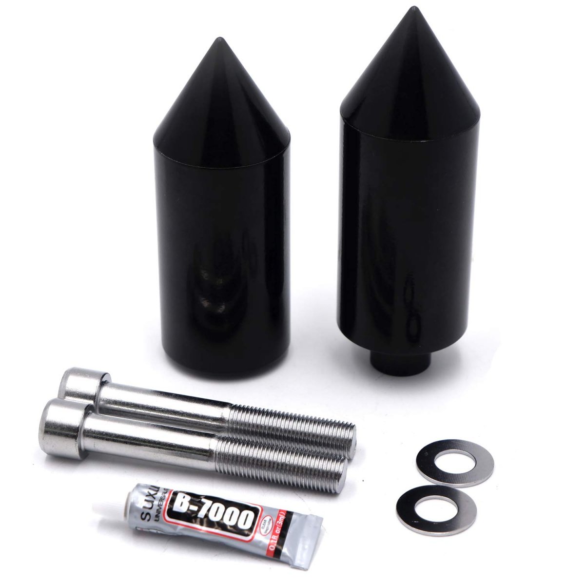 Spike Frame Slider Crash Protector Billet Aluminum For 1999-2002 Yzf R6 Yzfr6 Black Mt290-009