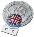 St Christopher Union Jack Car Grille Badge