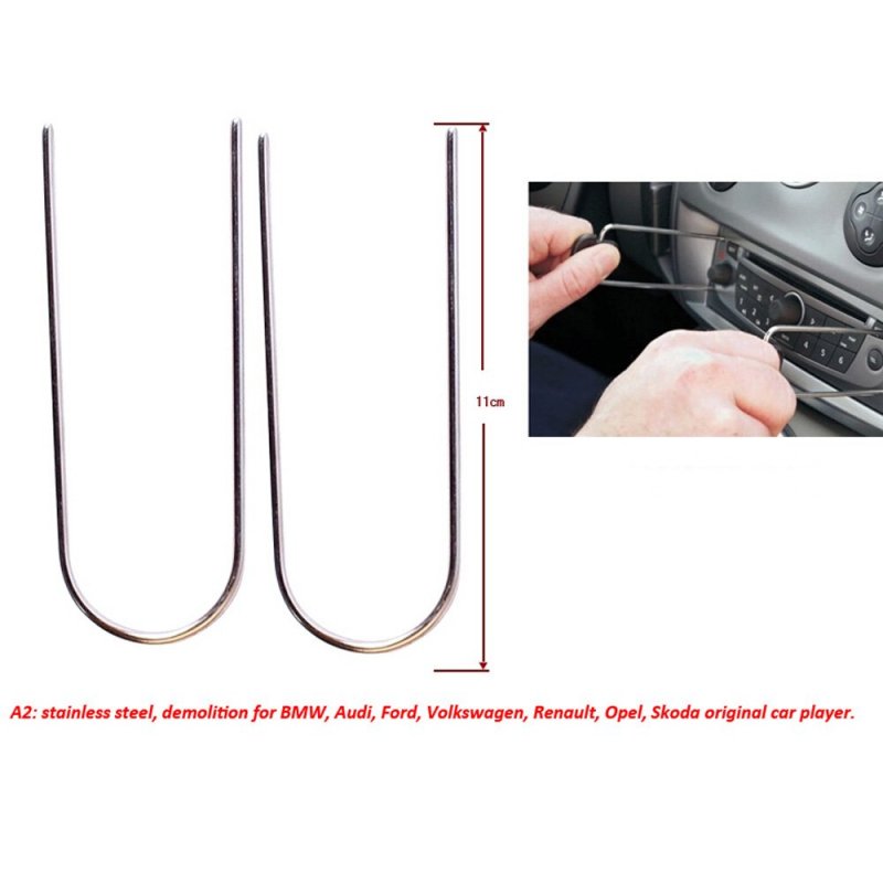 Polarlander 17 Pcs Auto Car Radio Dvd Gps Removal Tools Door Panel Dashboard Clip Trim Installation Pry Disassembly
