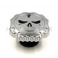 Httmt Mt439-002- Motorcycle Skull Fuel Gas Tank Cap Cover Compatible With H-d Dyna Softail Sportster 84-15