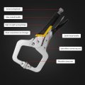 Anxingo 2 Pack Heavy Duty C-clamp Locking Pliers Set 11a C-clamps With Swivel Pads For Craftsmen Home Workshop Metal Face