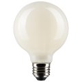 Satco S21247 6w G25 Led Filament Lamp Dimmable 2700k Warm White 500 Lumens Medium Base 120v Wet Location 60w Incandescent