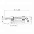 Uxcell Spring Latch 2 Inch Left-handed Zinc Plated Barrel Bolt Lock For Cabinet Door 20 Pcs