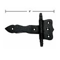 Black Wrought Iron Strap Hinges Rustproof 5 In Set Of 3