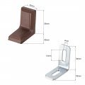 Uxcell 29mmx29mmx18mm Metal Plastic L Shaped Angle Bracket Shelf Corner Brace Plate Brown Pack Of 30