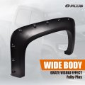 G-plus Fender Flares Fits 07-13 Chevy Silverado 1500 2500hd 3500hd Fleetside 78 98 Bed Not Gmc Sierra Compatible Rivet Style