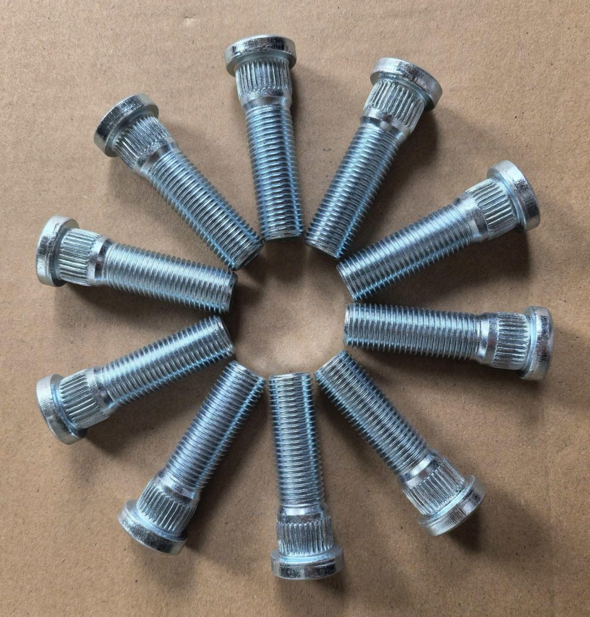 10pcs M14 1 50 Serrated Wheel Stud Bolts 610 620 For 2015 2024 Ford Mustang Edge 19 23 Lincoln Nautilus 17 20 Mkz Mkx 15 83mm