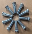 10pcs M14 1 50 Serrated Wheel Stud Bolts 610 620 For 2015 2024 Ford Mustang Edge 19 23 Lincoln Nautilus 17 20 Mkz Mkx 15 83mm