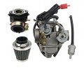 Hifrom Pd24j Carburetor With Intake Manifold Air Fuel Filter Replacement For 4 Stroke Gy6 125cc 150cc Go Kart Scooter 152qmi 