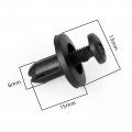 Topteng 50pcs Fairing Panel Bolt Clip 6mm Plastic Screw Rivets Clips Black Universal For Kawasaki Motorcycles Motorbikes