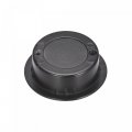 Uxcell Finger Flush Pull Handle 2pcs Outer Dia 42mm 1 65 Black With Plates