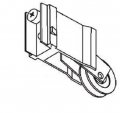 Stb Sliding Glass Door Roller 1 5 In Diameter Steel Ball Bearing Wheel Adjustable Extruded Housing 25 32 Wide Fits Wallace And 