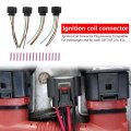 4pcs Ignition Coil Connector Harness Wiring Plug With 16pcs Heat Shrink Butt Connectors Compatible 2006-2014 Vw Mk5 Mk6 Jetta