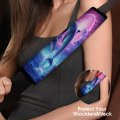 Dolphins Jumping Water Full Moon Car Seat Neck Coverbelt Shoulder Strap Pad Accessories Protector For Seat Belt Harness Covers