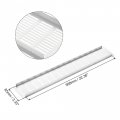 Uxcell Rectangle Shape Ventilation Grille Aluminum Alloy Louvered Air Vent 23 62 X 3 94 Inch For Wardrobe Cupboards 2pcs