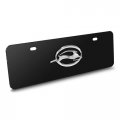 Ipick Image For Chevrolet Impala 3d Chrome Logo On Black 12 X4 Half-size Premium Stainless Steel License Plate Design And Made