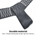 Motorcycle Rear Wheel Tie Down Strap Wear Resistant Transport Belt For Motorcycles Trucks And Cars Black