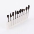 Zjchao 10 Pieces Tungsten Carbide Single Cut Rotary Burr Set 1 8