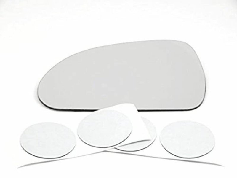 Driver Side Heated Mirror Glass Lens For 2006 To 2012 Mitsubishi Eclipse Convex Clear With Adhesive And Heat Grid Part Number